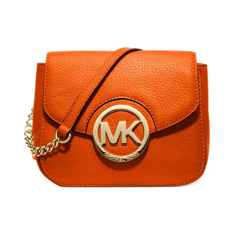 orange michael kors purse small|michael kors orange crossbody.